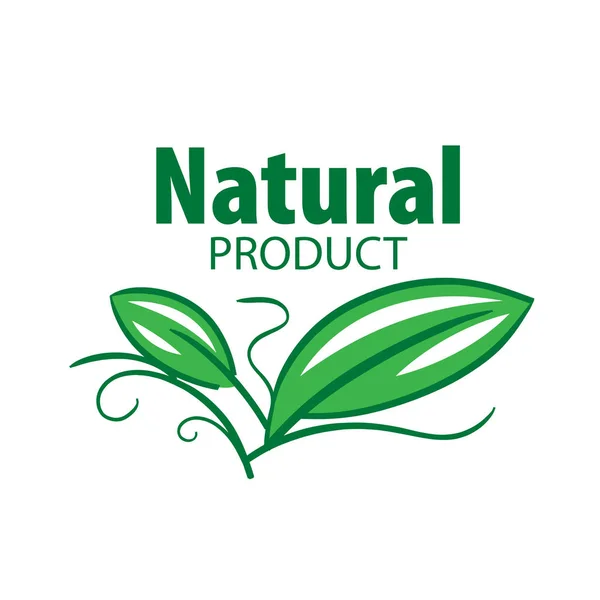 Logo produto natural — Vetor de Stock