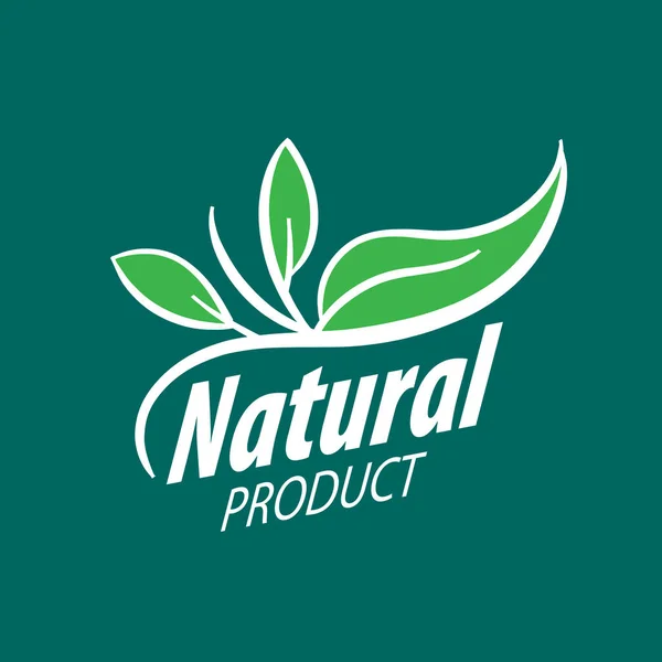Logo Produit naturel — Image vectorielle