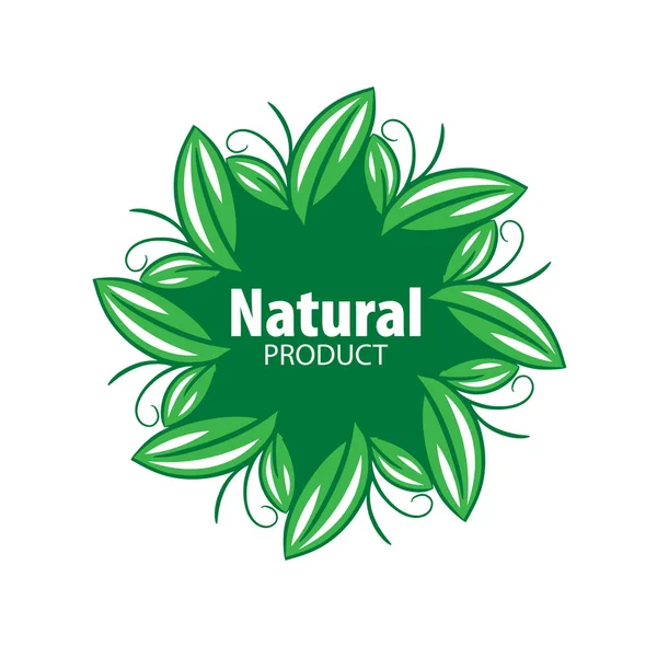 Logo produto natural — Vetor de Stock