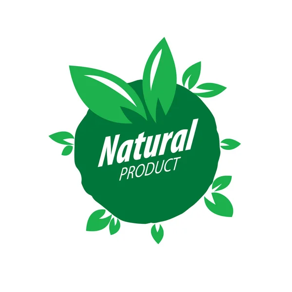 Logo Produit naturel — Image vectorielle