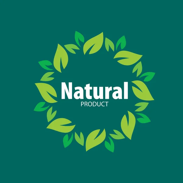 Logo Producto natural — Vector de stock