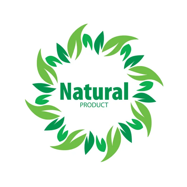 Logo natural product — Stock Vector