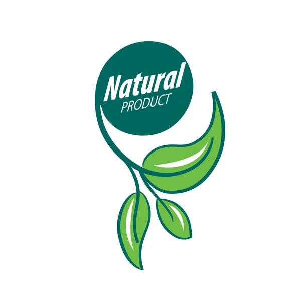 Logo Produit naturel — Image vectorielle