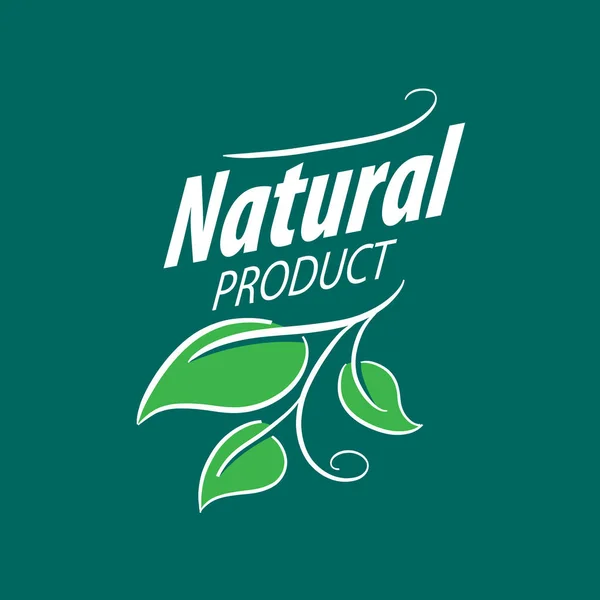 Logo produs natural — Vector de stoc