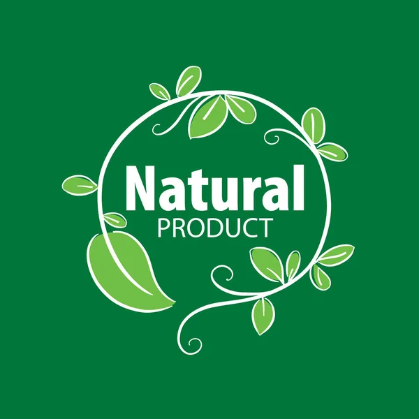 Logo naturalny produkt — Wektor stockowy
