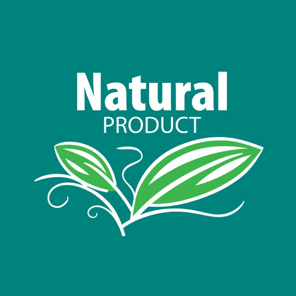 Logo doğal ürün — Stok Vektör
