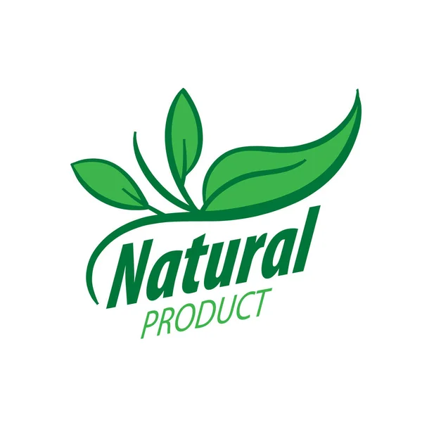 Logo natuurproduct — Stockvector