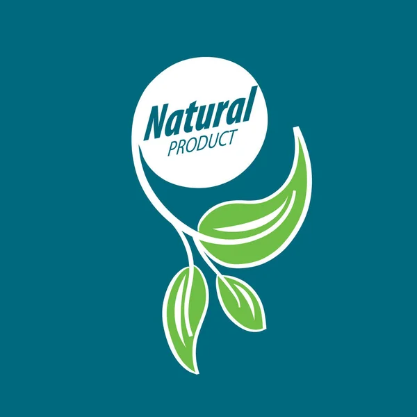 Logo natuurproduct — Stockvector