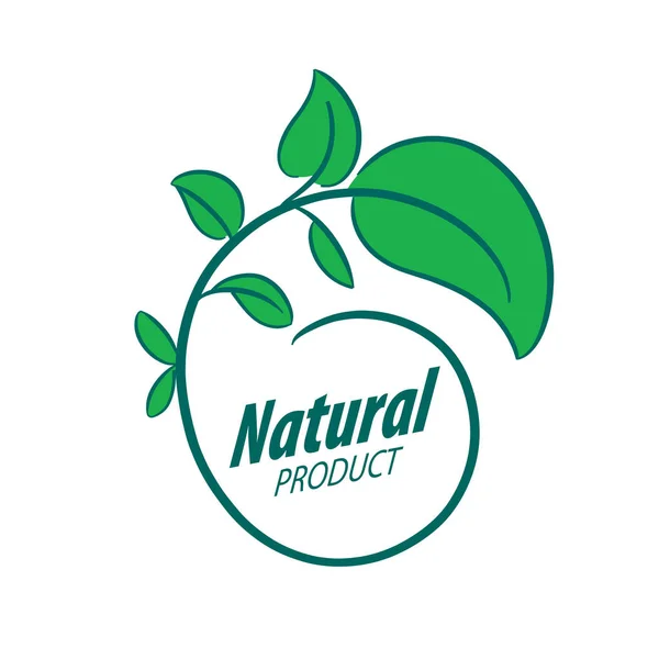 Logo Produit naturel — Image vectorielle