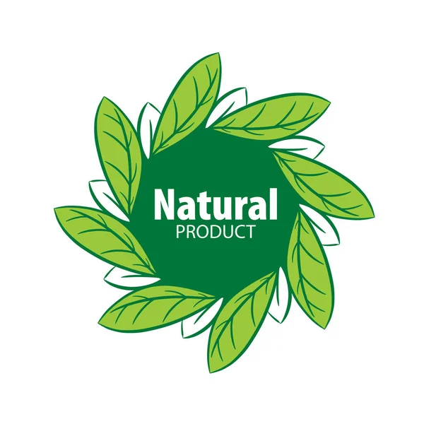 Logo prodotto naturale — Vettoriale Stock