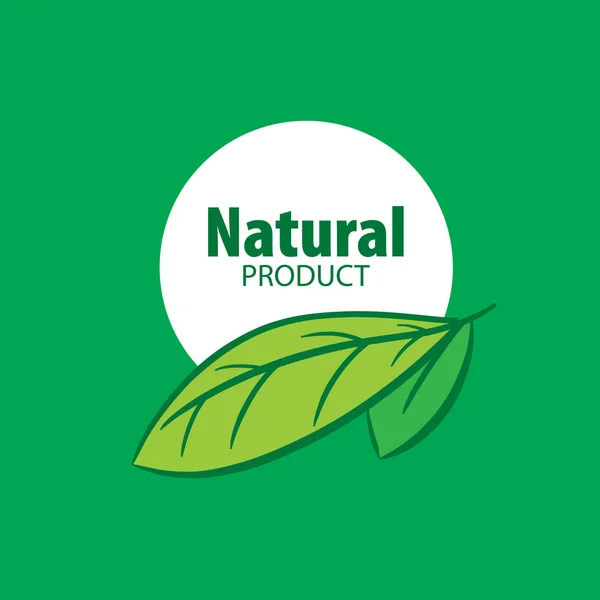 Logo natural product — Stock Vector
