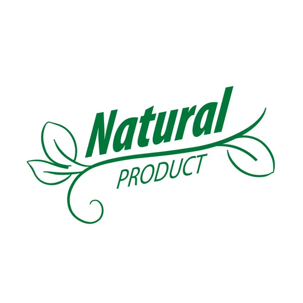 Logo Producto natural — Archivo Imágenes Vectoriales