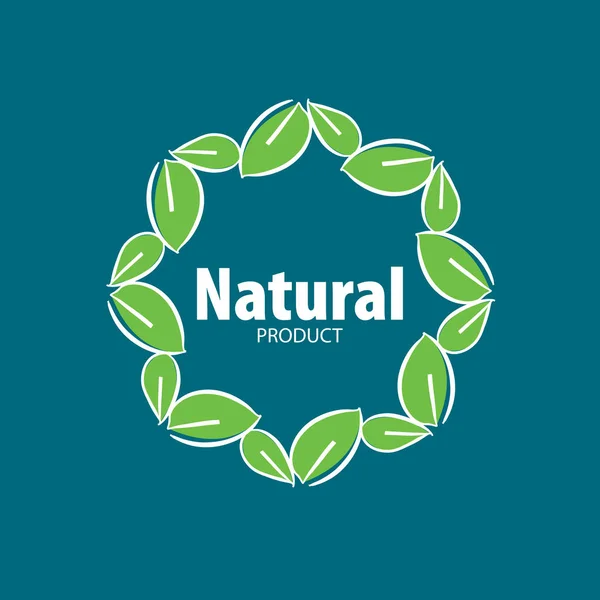 Logo natural product — Stock Vector