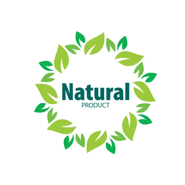 Logo Producto natural — Archivo Imágenes Vectoriales