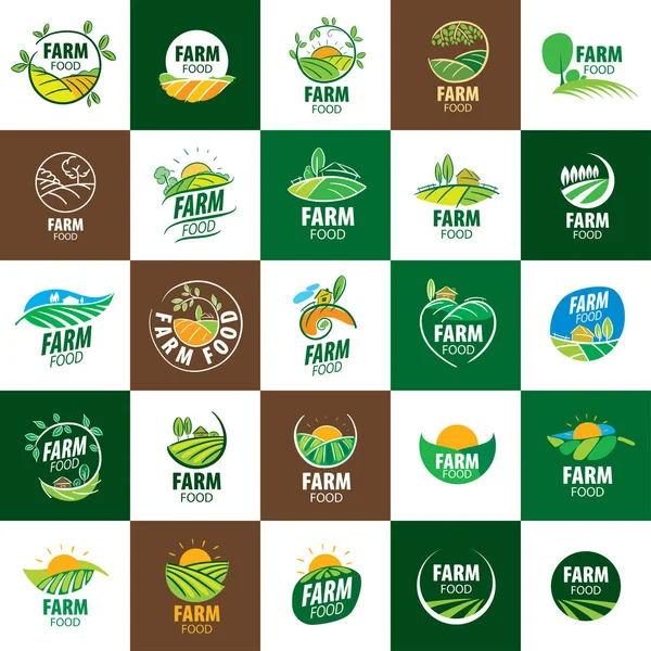 Logotipo fazenda alimentos —  Vetores de Stock