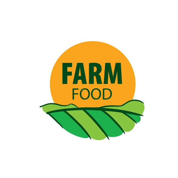 Logo farm food — Stock Vector