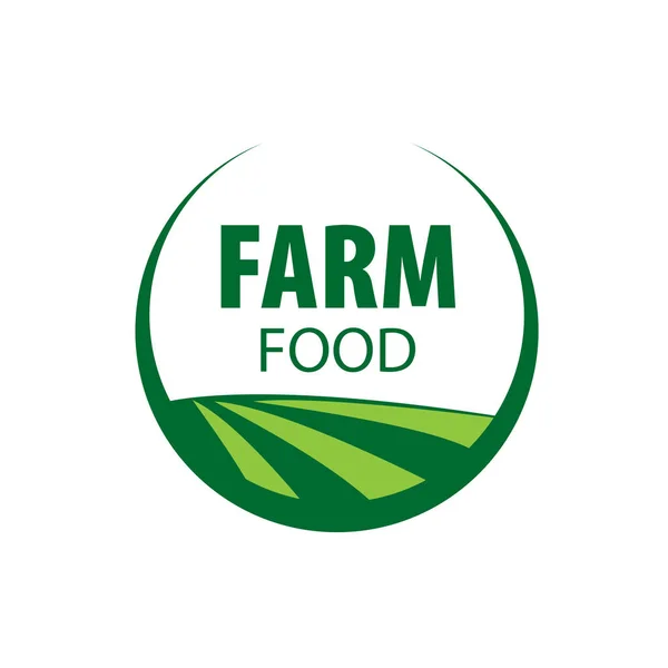 Logotipo fazenda alimentos — Vetor de Stock