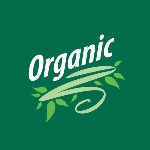 Vector logo organic — Stock Vector