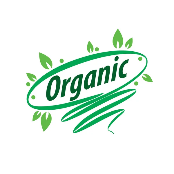 Vector logo organic — Stock Vector