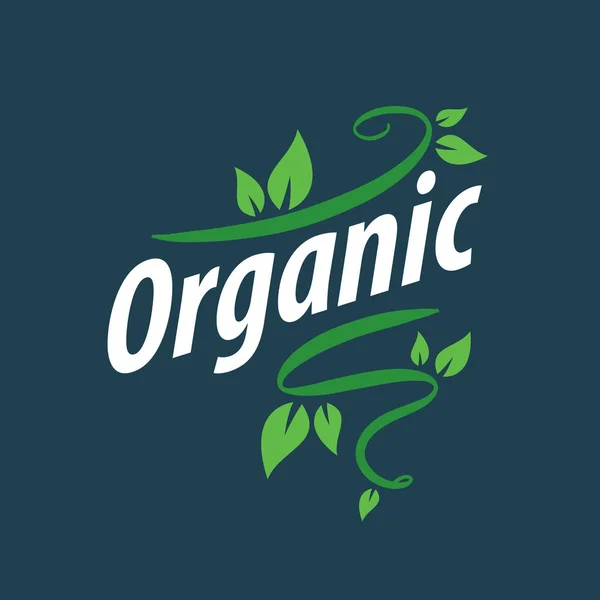 Vector logo orgánico — Vector de stock