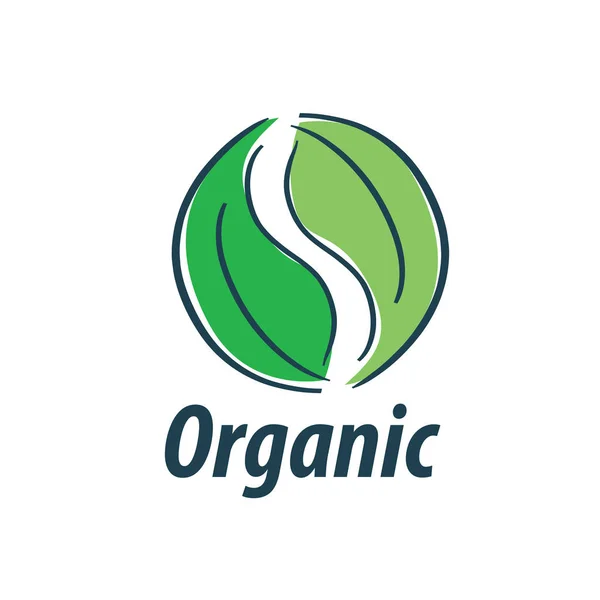 Vector logo orgánico — Vector de stock