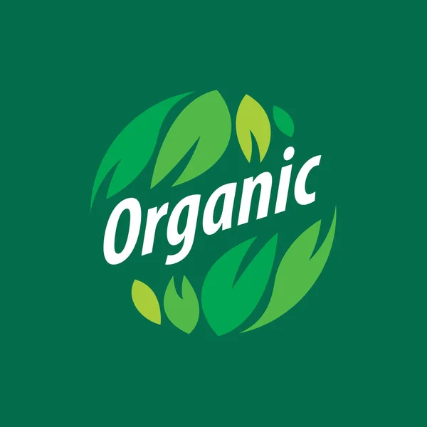 Vector logo organic — Stock Vector