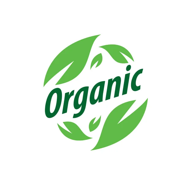 Vector logo organic — Stock Vector