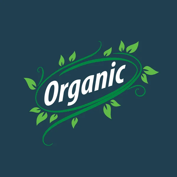 Vector logo organic — Stock Vector