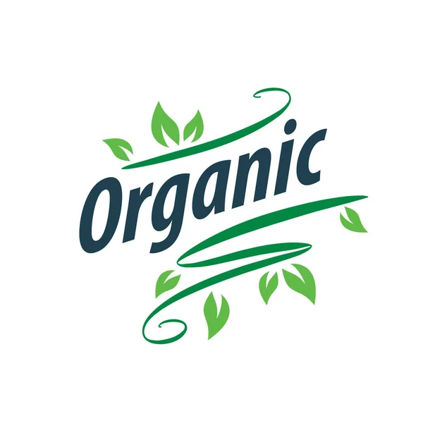 Vector logo organic — Stock Vector