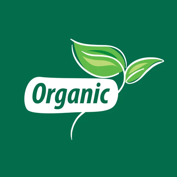 Vector logo organic — Stock Vector
