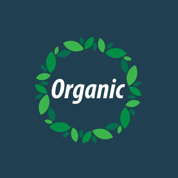 Logo vettoriale organico — Vettoriale Stock