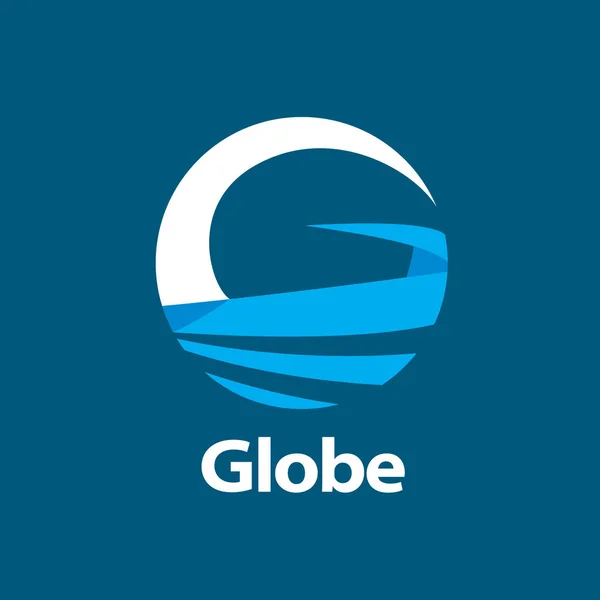 Vector logo globo — Vector de stock