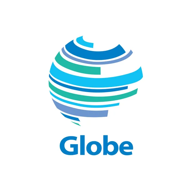 Vector logo globo — Vector de stock