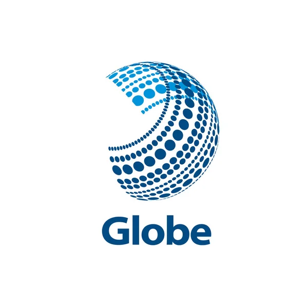 Vector logo globo — Vector de stock