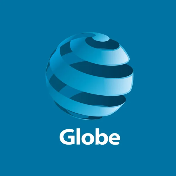 Vector logo globo — Vector de stock