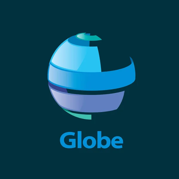 Vektor-Logo Globus — Stockvektor