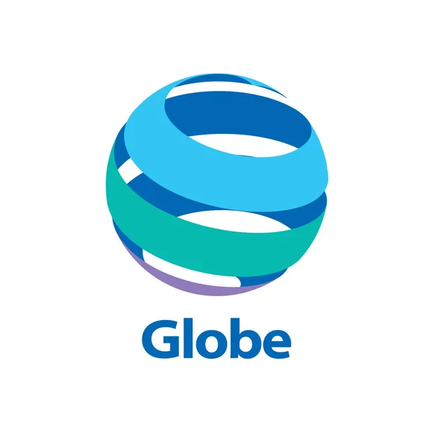 Vetor logotipo globo — Vetor de Stock