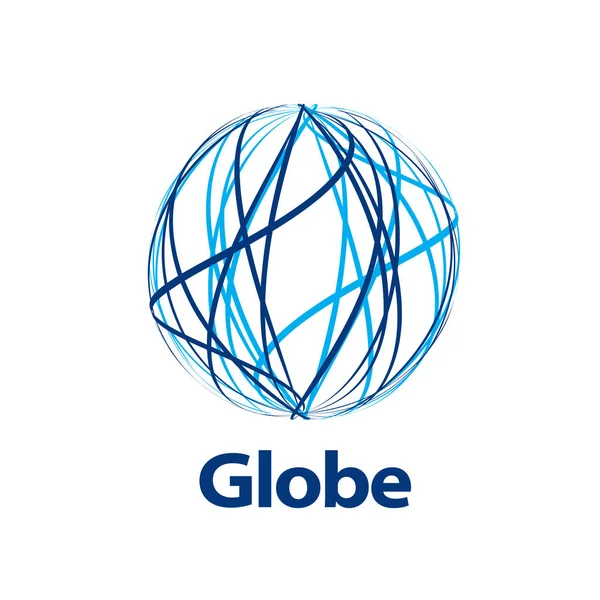 Vetor logotipo globo — Vetor de Stock