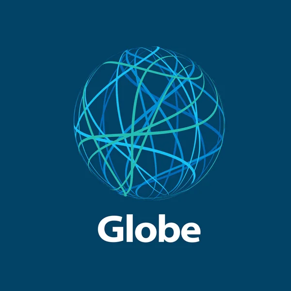 Vetor logotipo globo — Vetor de Stock