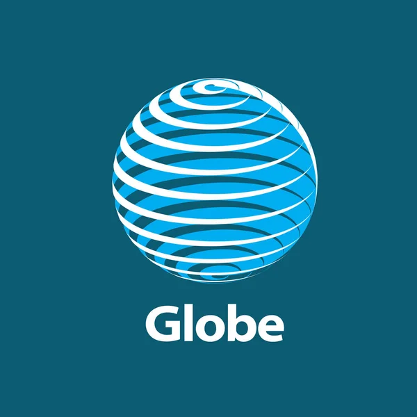 Vector logo globo — Vector de stock