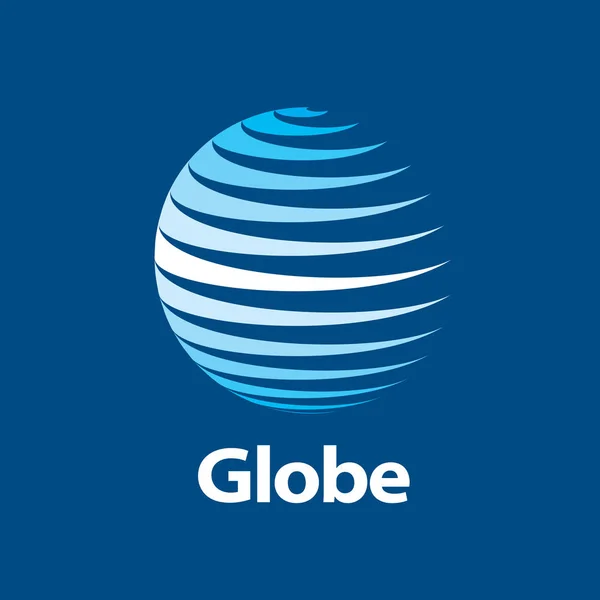 Vector logo globo — Vector de stock