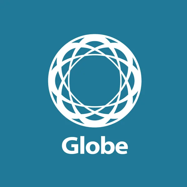 Vector logo globo — Vector de stock