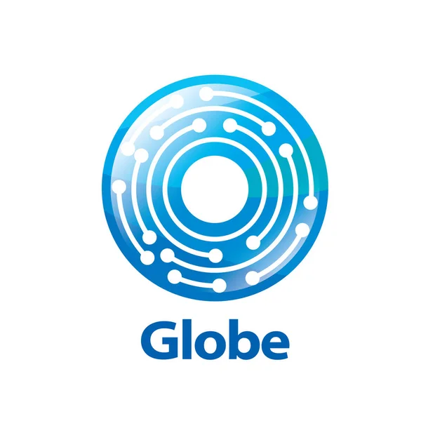 Vector logo globo — Vector de stock