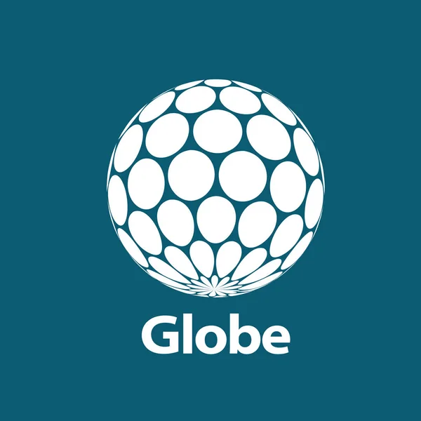 Vetor logotipo globo — Vetor de Stock