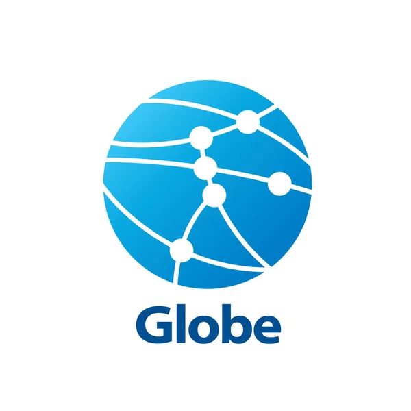 Vector logo globo — Vector de stock