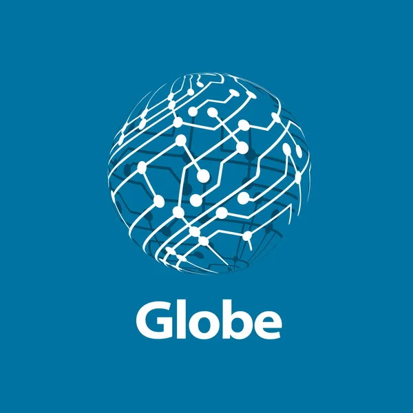 Logo vectoriel globe — Image vectorielle