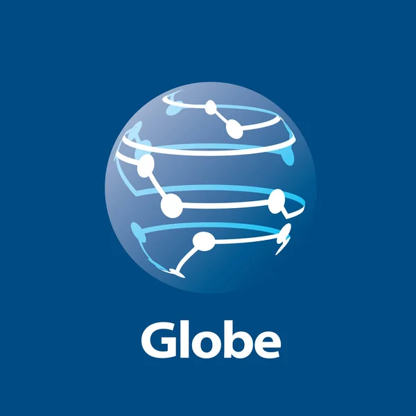 Vector logo globo — Vector de stock