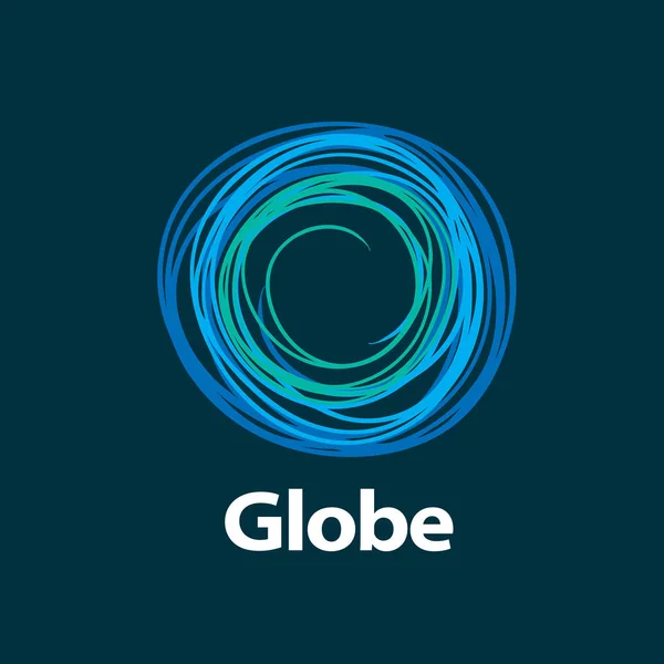 Vector logo globo — Vector de stock