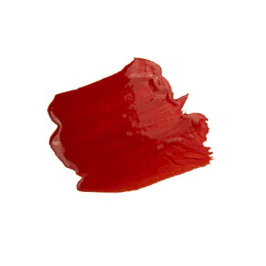 Kırmızı fırça darbesi