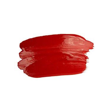 Kırmızı fırça darbesi